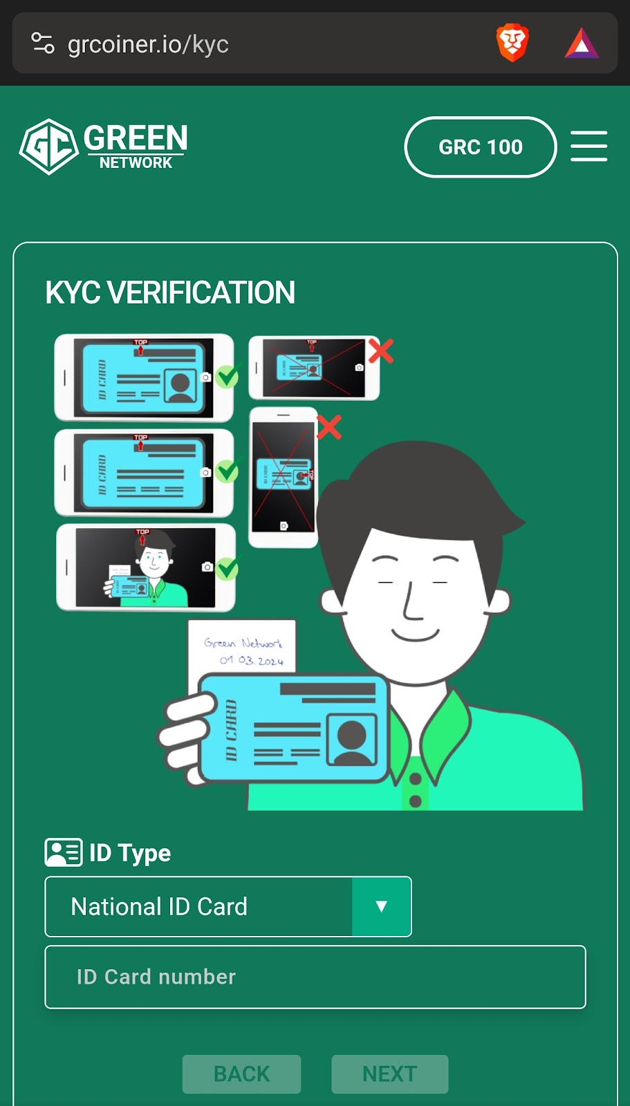 Green Network KYC