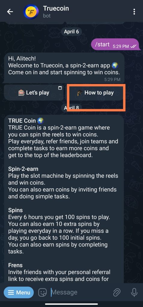 How To Play Game On True Coin and Earn