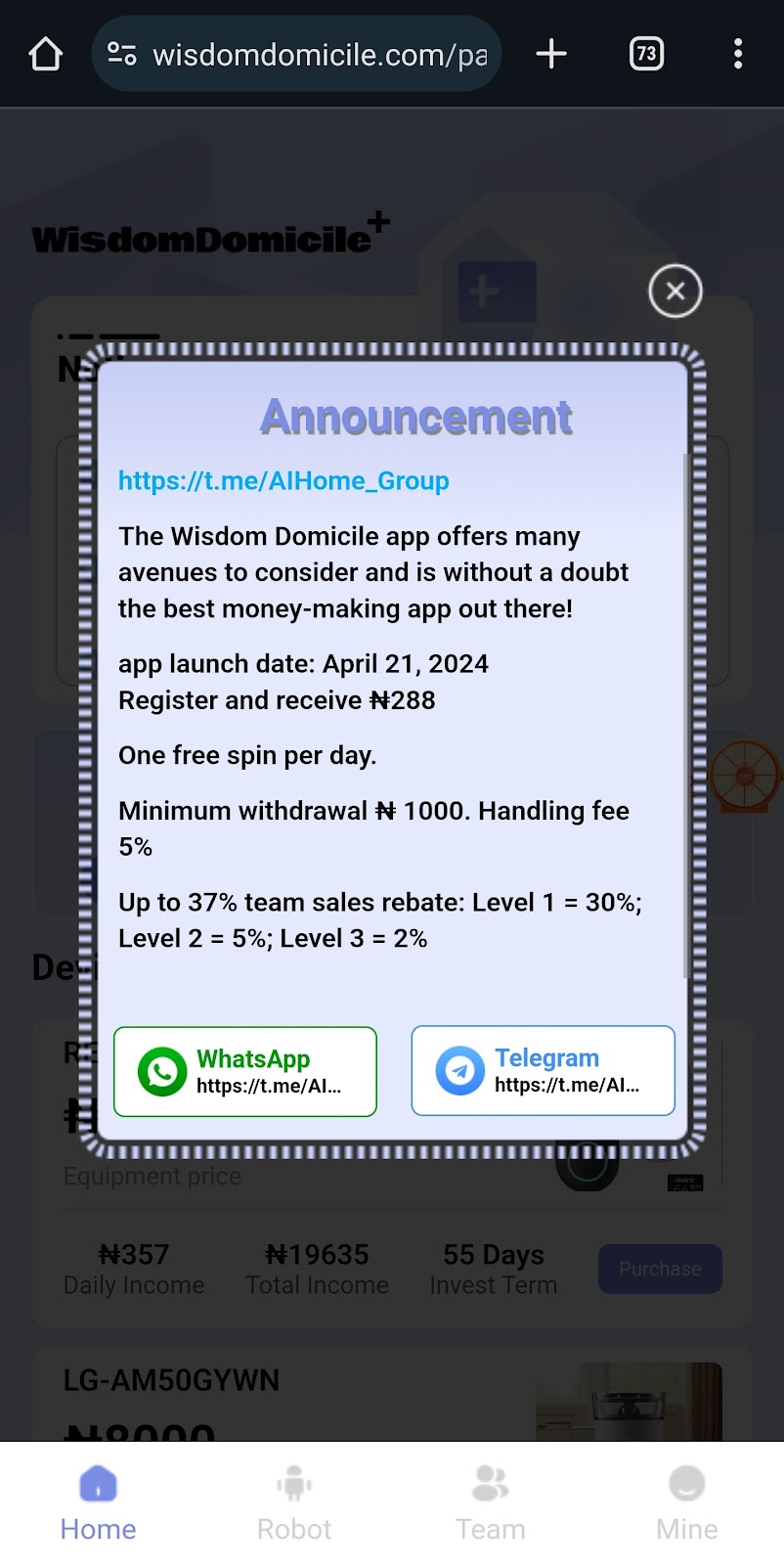 About Wisdom Domicile App