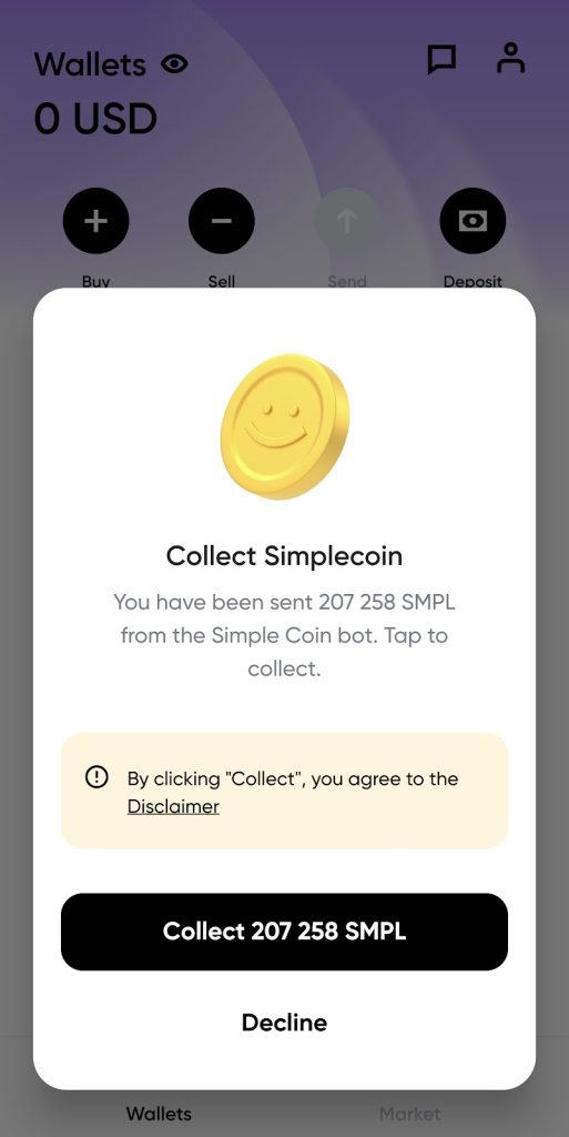 How To Withdraw Simple Coin to Simple App