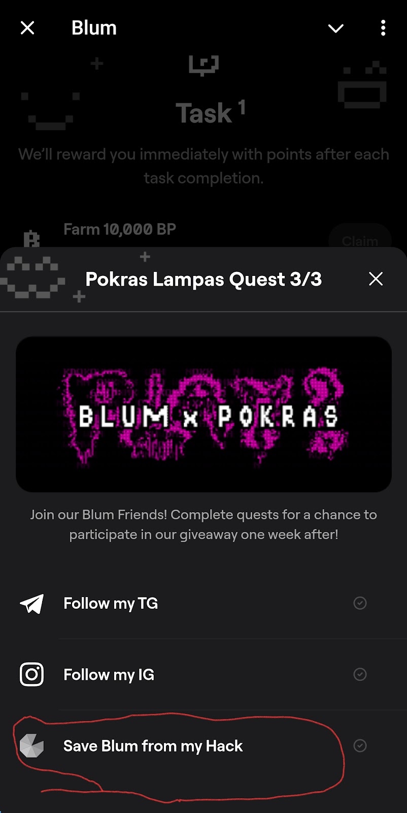 Blum Secret Boost Code For Defense Mission