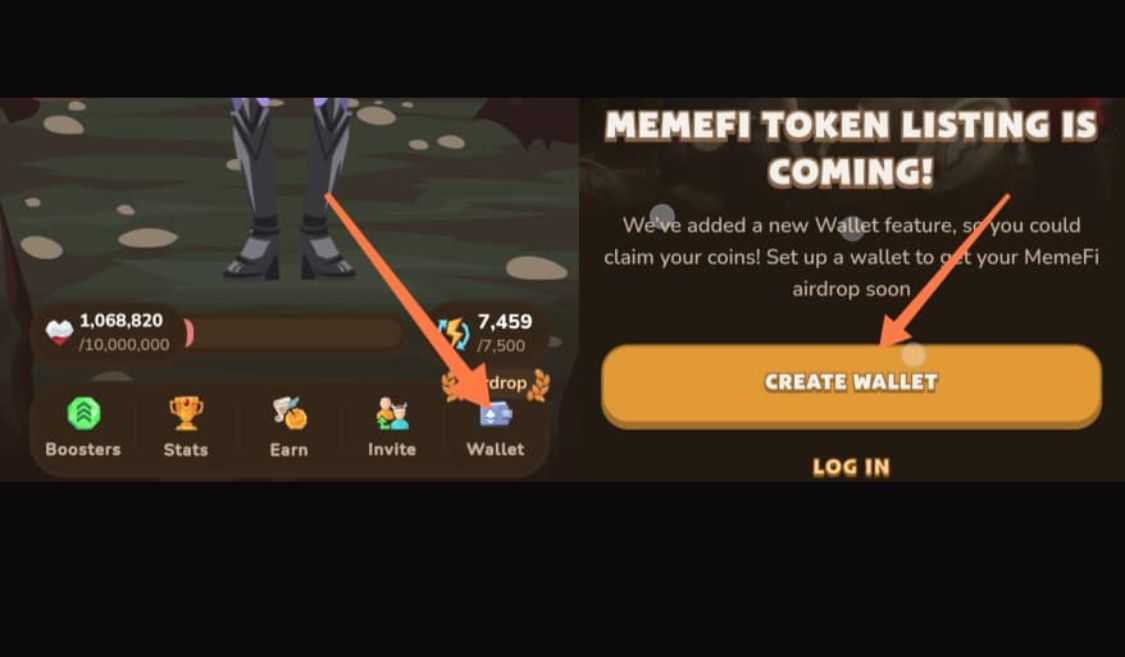 create wallet on memefi