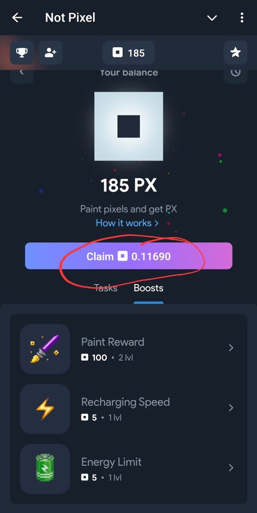 How To Upgrade Not Pixel Balance And Claim More Not Px By Boosting