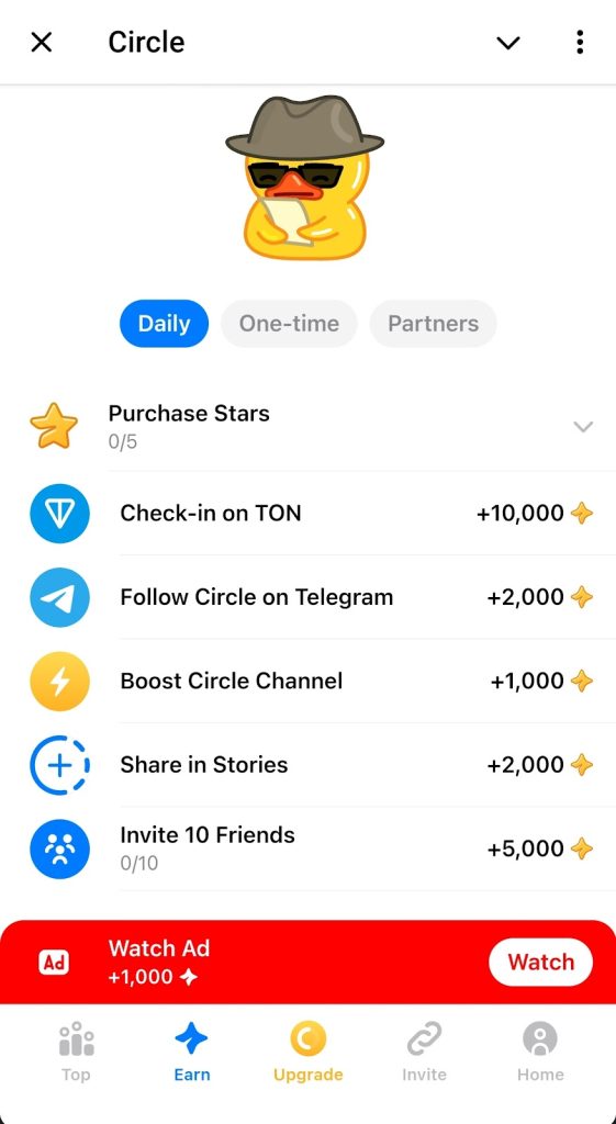 Daily Tasks To Earn Sparks On Circle