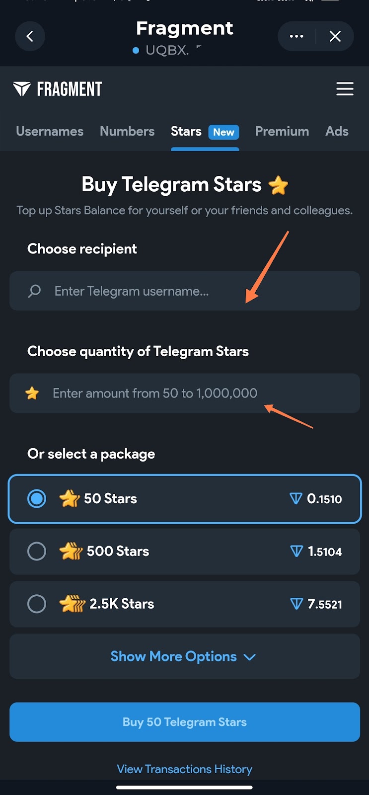 buy cheap stars with ton