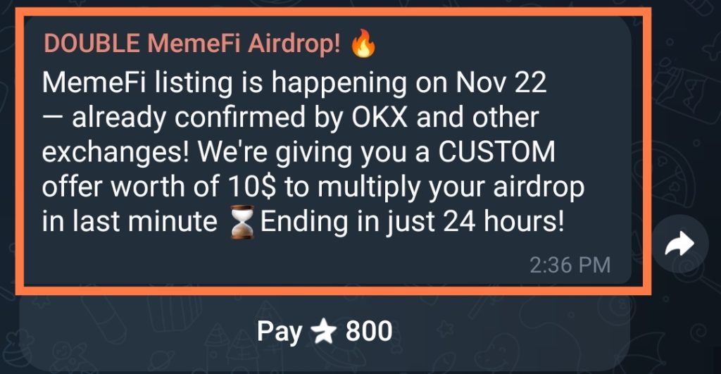 Double Memefi Airdrop