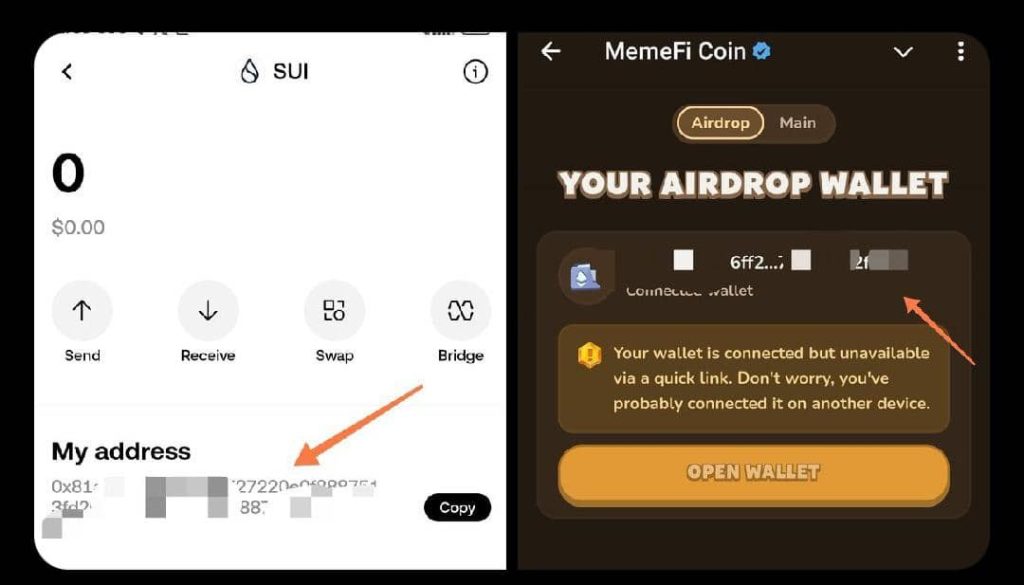 How To Check For Memefi SUI Wallet Connection