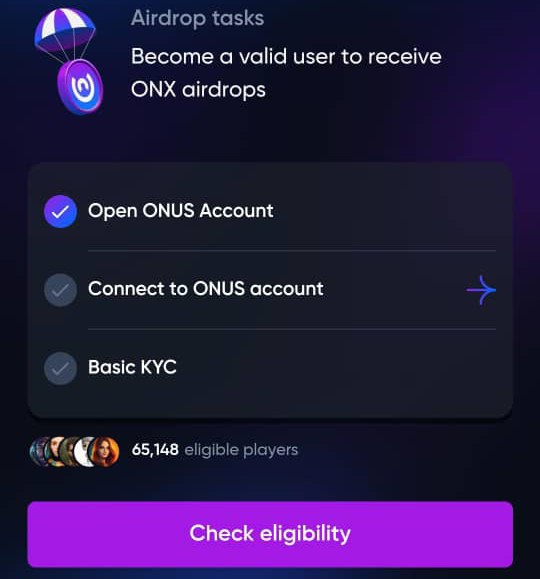 How To Complete OnUS Airdrop Eligible Task To Withdraw