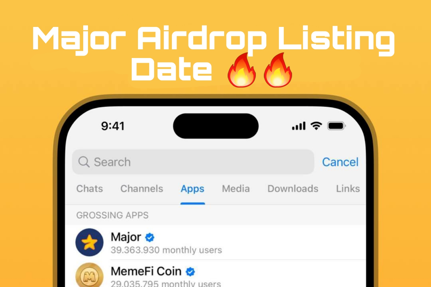 Major Airdrop Update