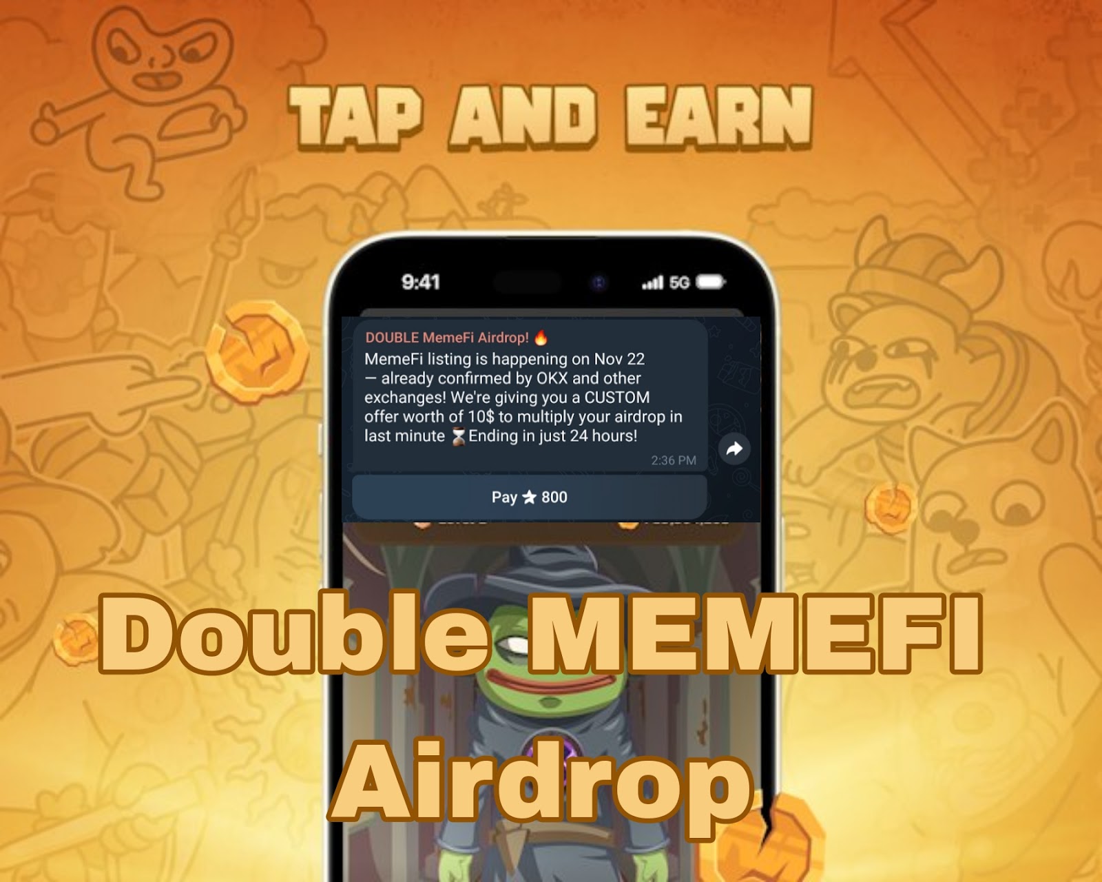 Memefi Airdrop Double Airdrop Update