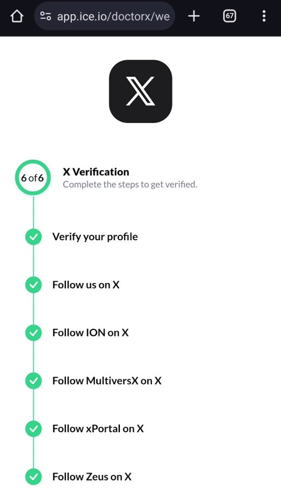 X Verification Task To Complete Before You Can Submit Multiversx Wallet Address 