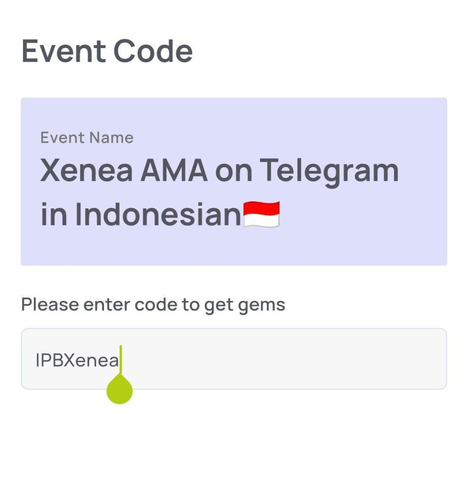 Xenea AmA Indonesia Code