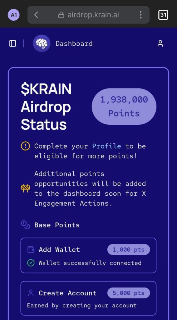 How To Be Eligible For Krain Airdrop 